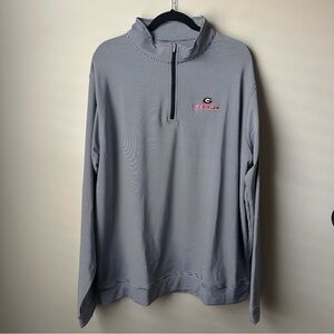 Peter Millar Georgia Bulldogs Perth Performance 1/4 Zip Men’s Sz XXL UGA